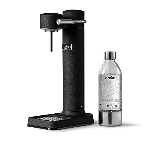 Aarke Carbonator 3, Premium Wassersprudler aus Edelstahl mit Aarke Flasche, Mattschwarz Finish : Küche, Haushalt &amp; Wohnen