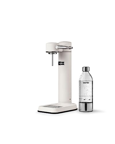 Aarke Carbonator 3 Wassersprudler, Mattweiß Finish   Aarke 60L CO2 Zylinder, 100% erneuerbares CO2